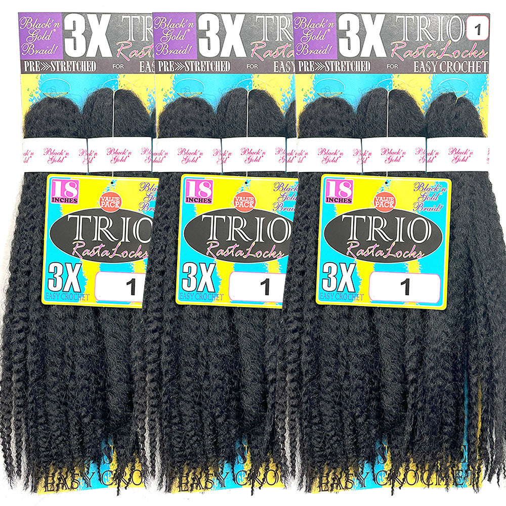 Tricore 200mL3本セット 3X TRIO RASTALOCKS Crochet Braiding hair for Twists – BNGHAIR