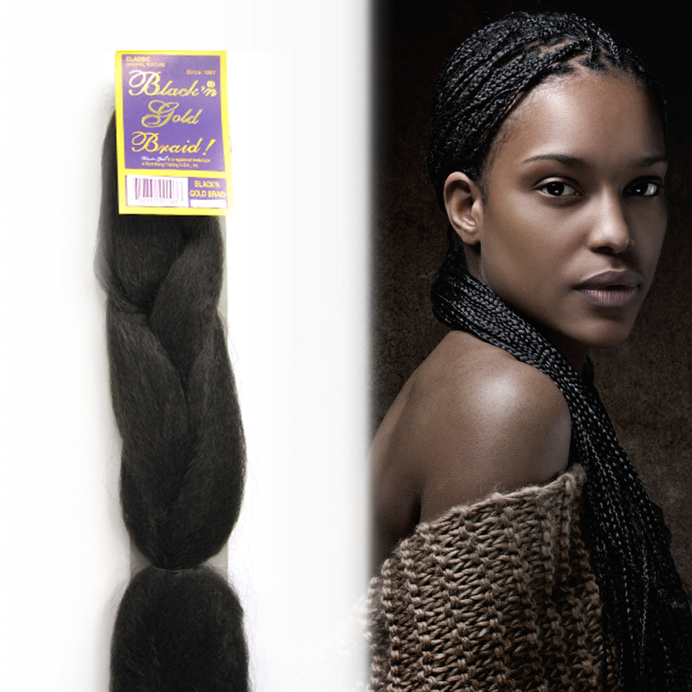 5 Pack Value Deal - Classic Braids 3oz. Kanekalon Synthetic Jumbo Braiding Hair