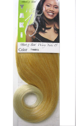 Wavy Yaki Pony for Braiding 15"