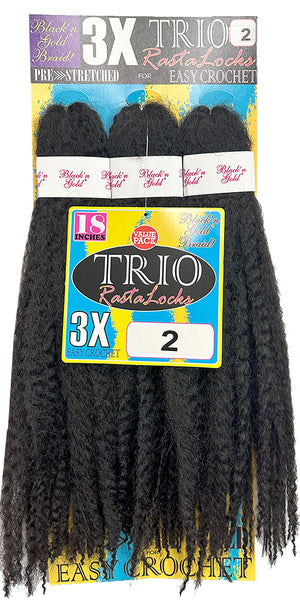 3X TRIO RASTALOCKS Crochet Braiding hair for Twists