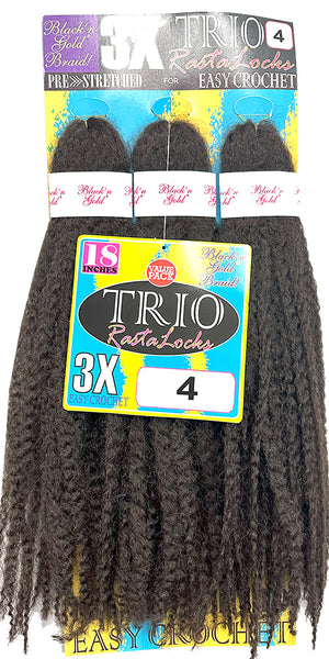 3X TRIO RASTALOCKS Crochet Braiding hair for Twists
