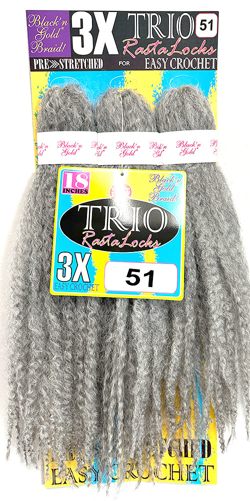 3X TRIO RASTALOCKS Crochet Braiding hair for Twists