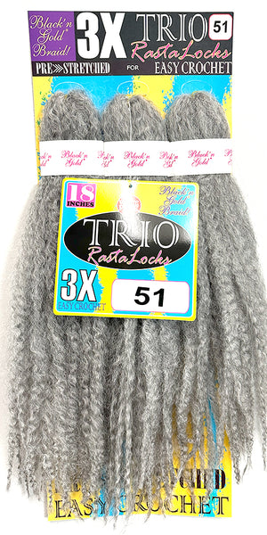 3X TRIO RASTALOCKS Crochet Braiding hair for Twists