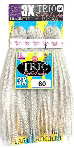 3X TRIO RASTALOCKS Crochet Braiding hair for Twists
