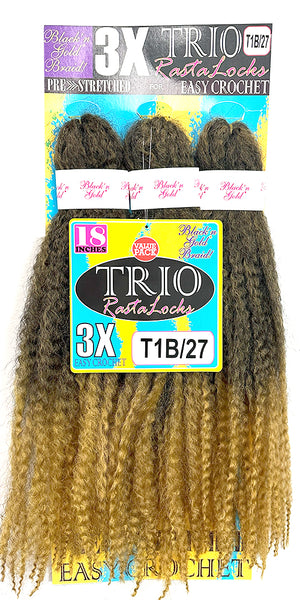 3X TRIO RASTALOCKS Crochet Braiding hair for Twists