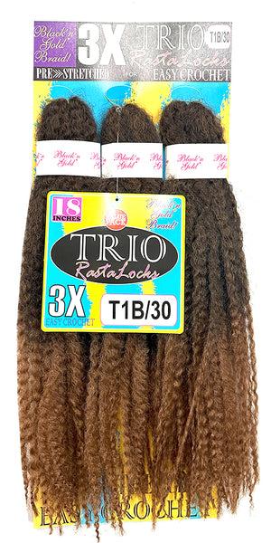 3X TRIO RASTALOCKS Crochet Braiding hair for Twists