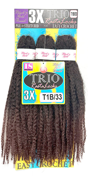 3X TRIO RASTALOCKS Crochet Braiding hair for Twists