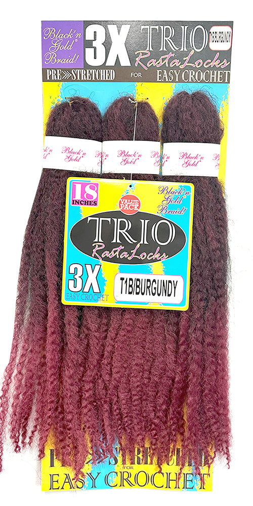 3X TRIO RASTALOCKS Crochet Braiding hair for Twists