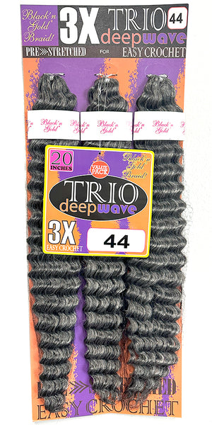 3X TRIO Deepwave 20" for Crochet Braiding