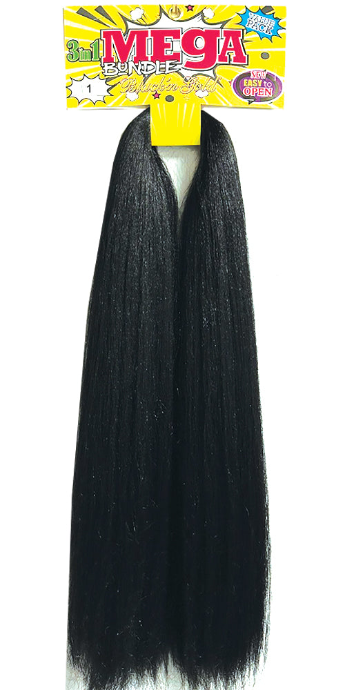 Mega Braid Braiding Hair 56" for Easy Braiding - 5 Pack