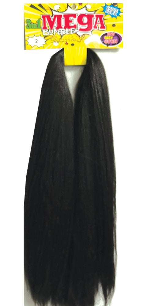 Mega Braid Braiding Hair 56" for Easy Braiding - 5 Pack