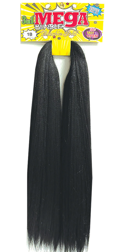 Mega Braid Braiding Hair 56" for Easy Braiding - 5 Pack