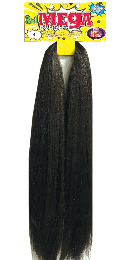 Mega Braid Braiding Hair 56" for Easy Braiding - 5 Pack