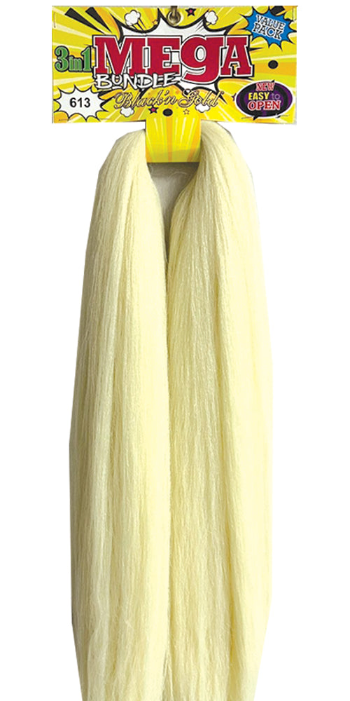 Mega Braid Braiding Hair 56" for Easy Braiding - 5 Pack