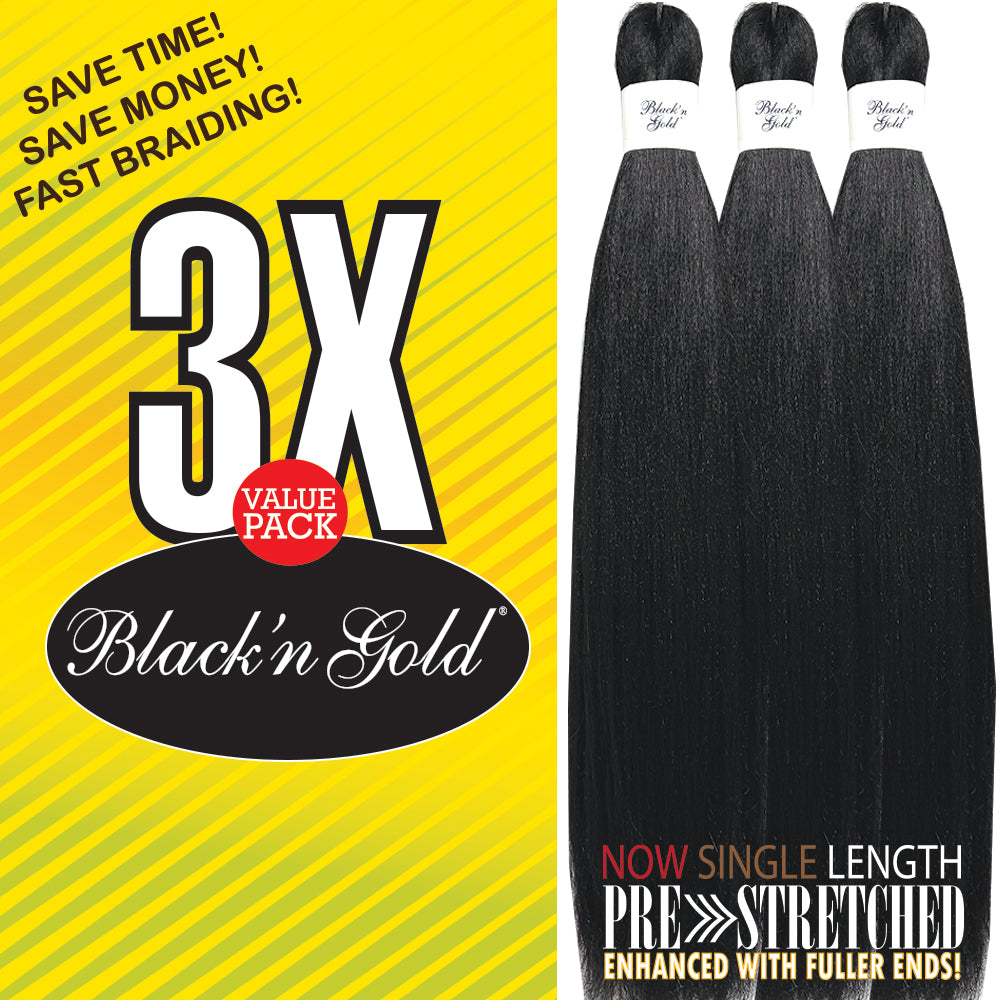 3X BNG Braid Braiding Hair 56" for Easy Braiding - 5 Pack