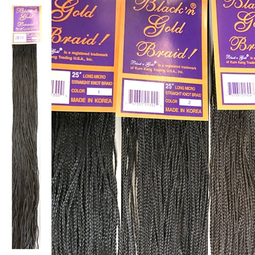 10 Pack Value Deal - 25" Micro Straight Knot braids