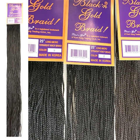 5 Pack Value Deal -  25" Micro Straight Knot braids
