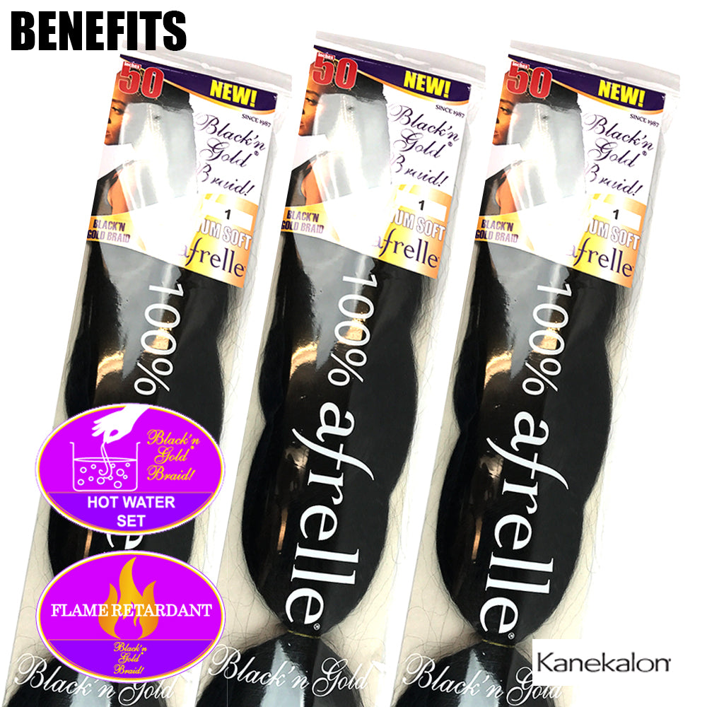 5 Pack Value Deal - Premium Soft Braids 3oz. braiding hair