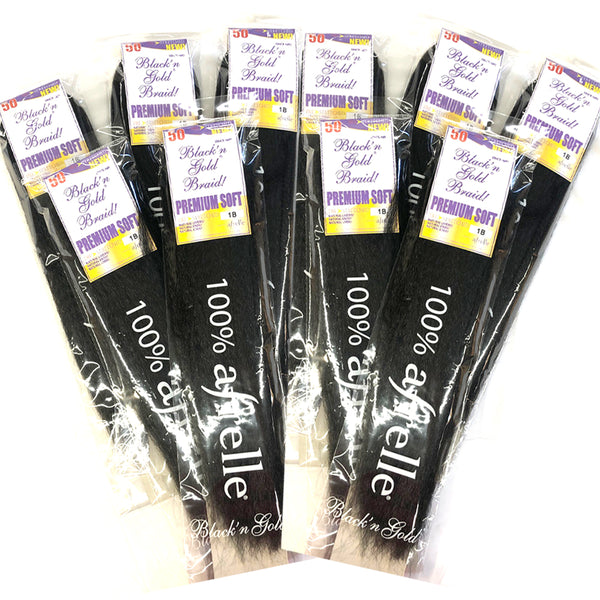10 Pack Value Deal - Premium Soft Pre Stretched 2oz. Braiding Hair